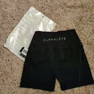 Alphalete Revival Shorts Marl Black Small
